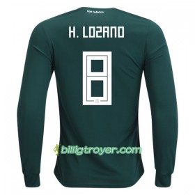 Billige Fotballdrakter Mexico H.Lozano 8 VM 2018 Hjemmedraktsett Langermet
